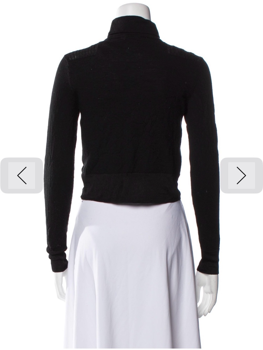 Black Women's Knit Zip-Front Jacket - Brand Not Visible